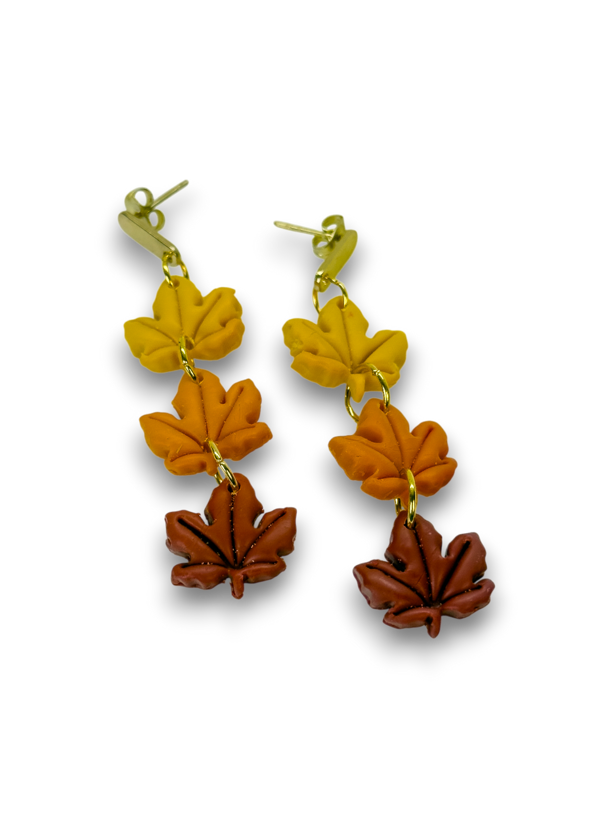 Fall Three Leaf Dangles by SMYL Designs