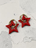 Red, White, or Blue Star Hoops by SMYL Designs