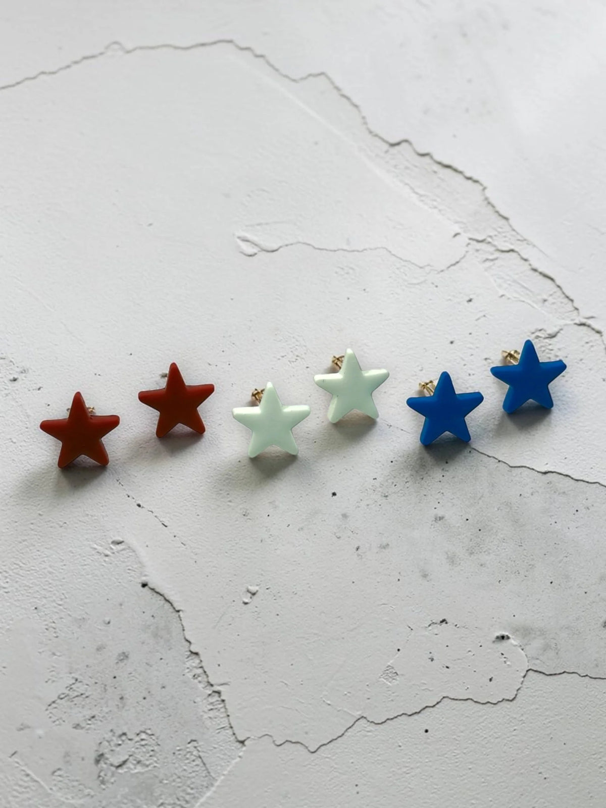 Patriotic Star Stud Earrings by SMYL Designs
