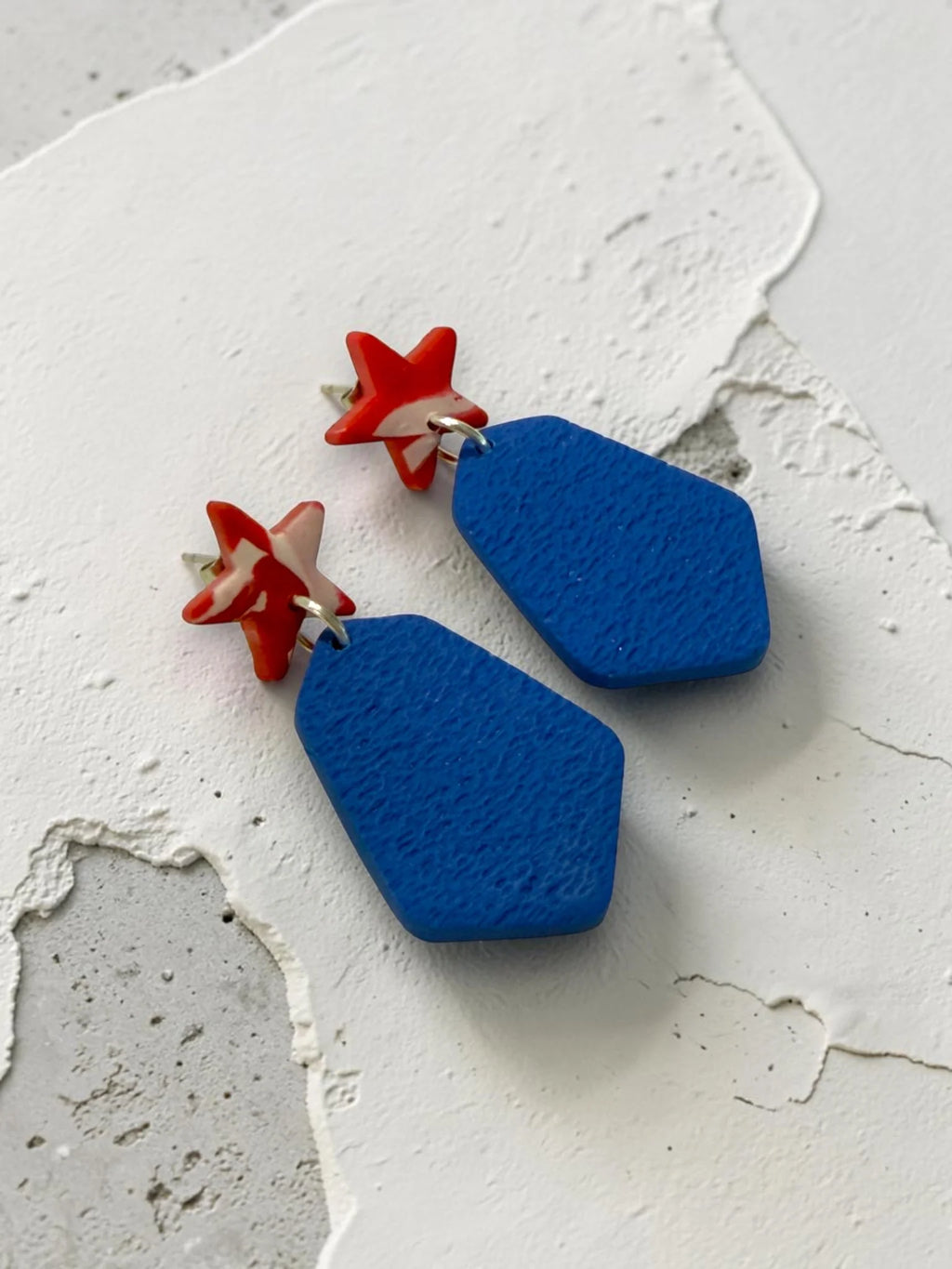 Patriotic Dangle Earrings, product view 4