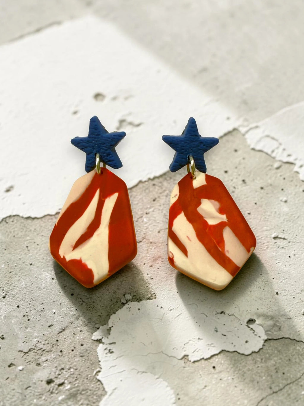Patriotic Dangle Earrings, product view 6
