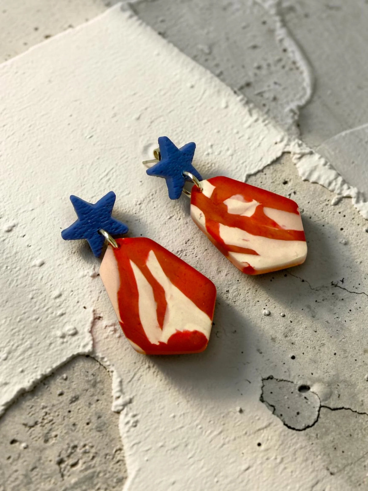 Patriotic Dangle Earrings, product view 7