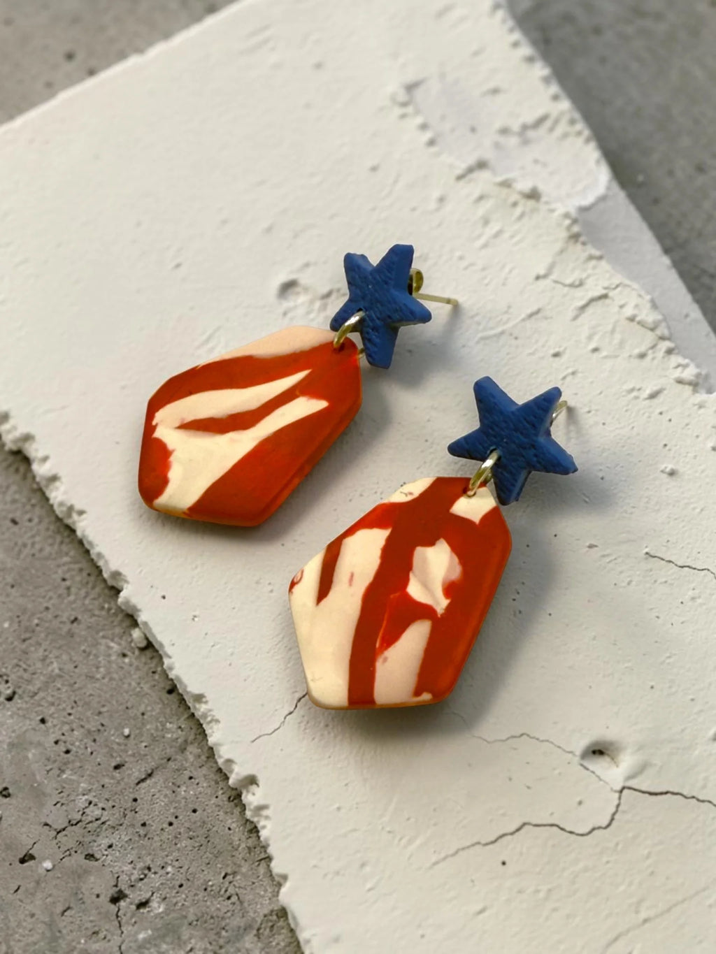 Patriotic Dangle Earrings, product view 8