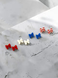 Patriotic Bow Stud Earrings by SMYL Designs