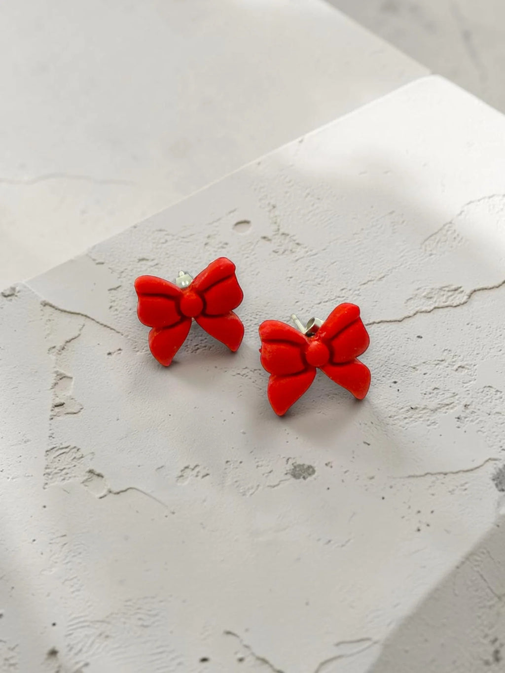 Patriotic Bow Stud Earrings, product view 5
