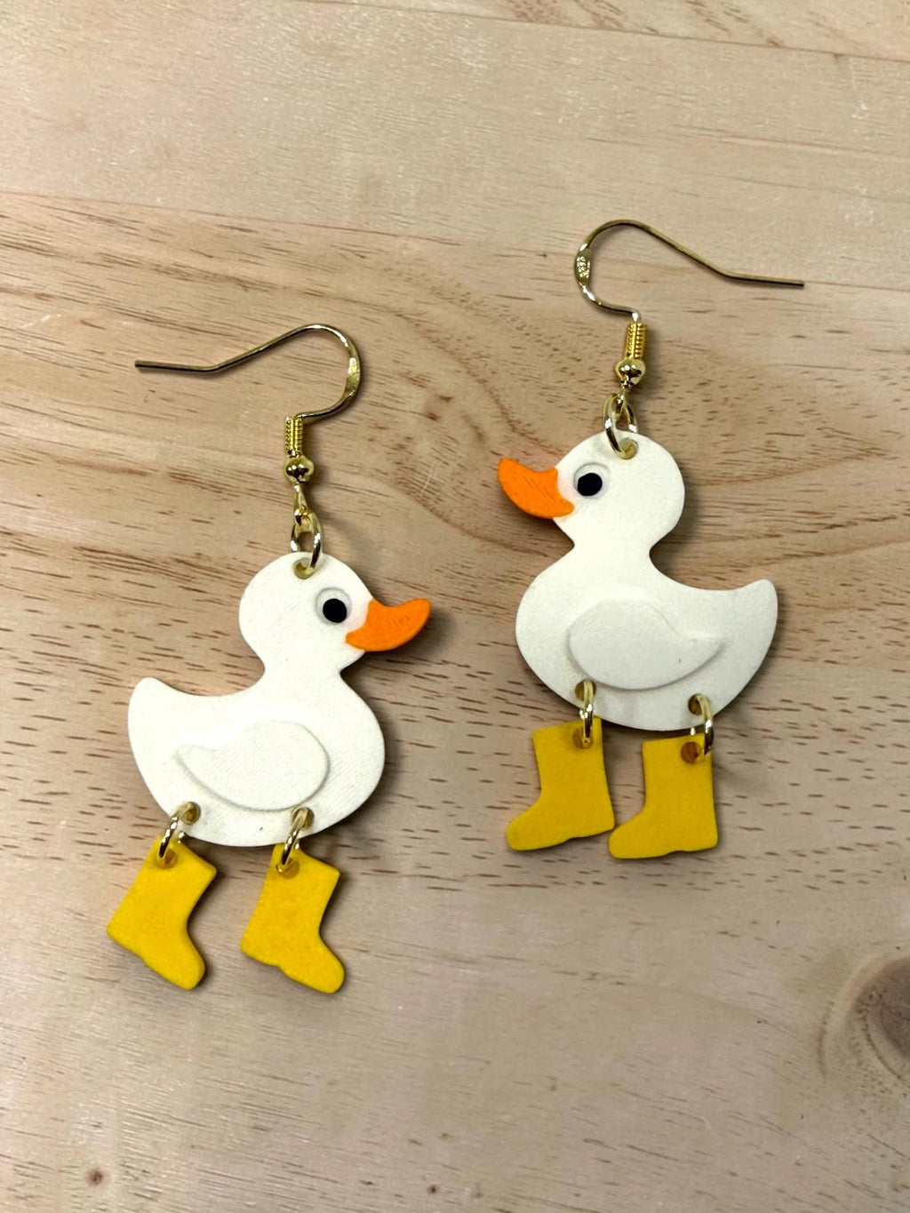 Duck and Boots Earrings by SMYL Designs