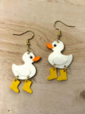 Duck and Boots Earrings by SMYL Designs