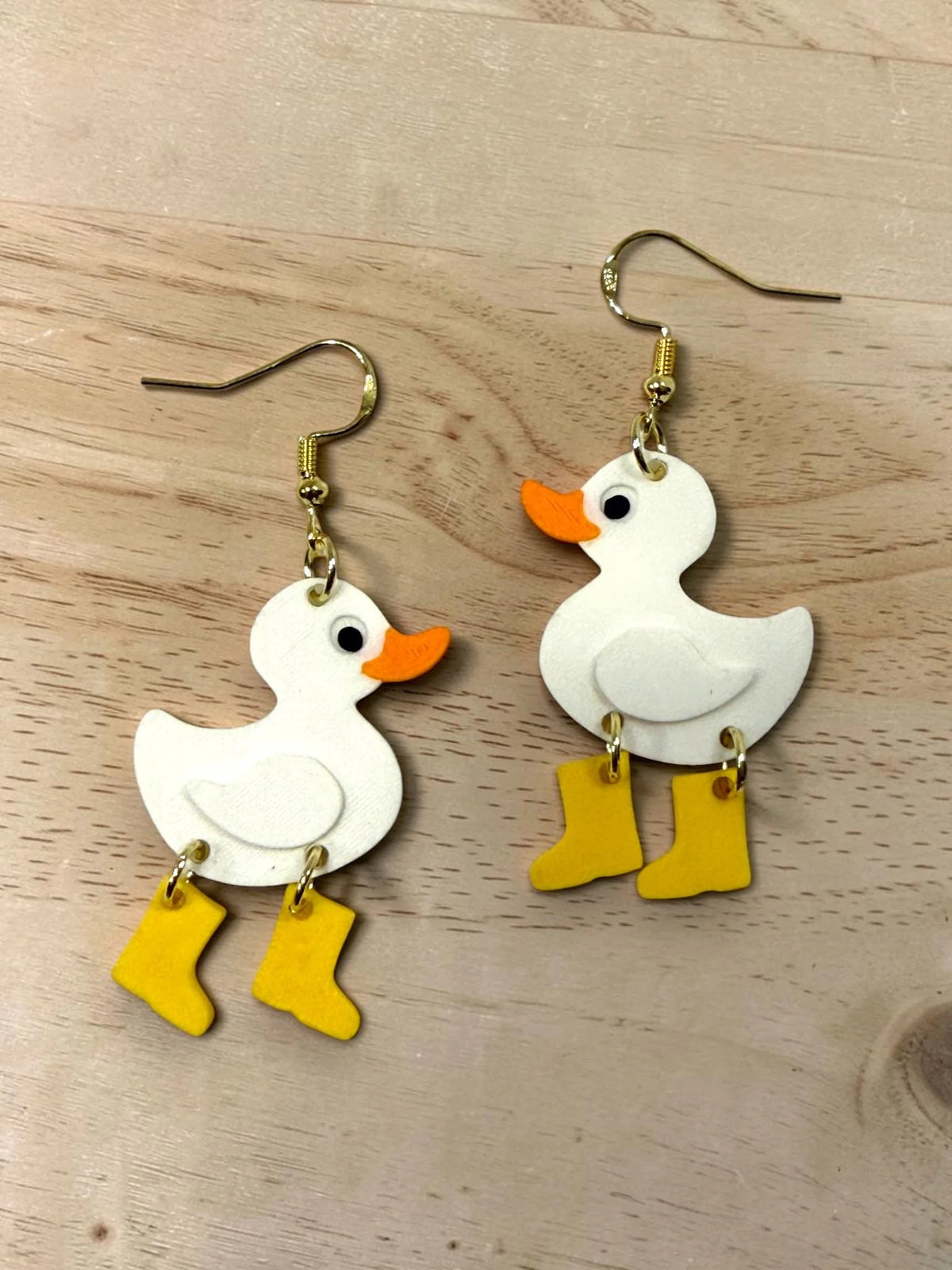 Duck and Boots Earrings by SMYL Designs