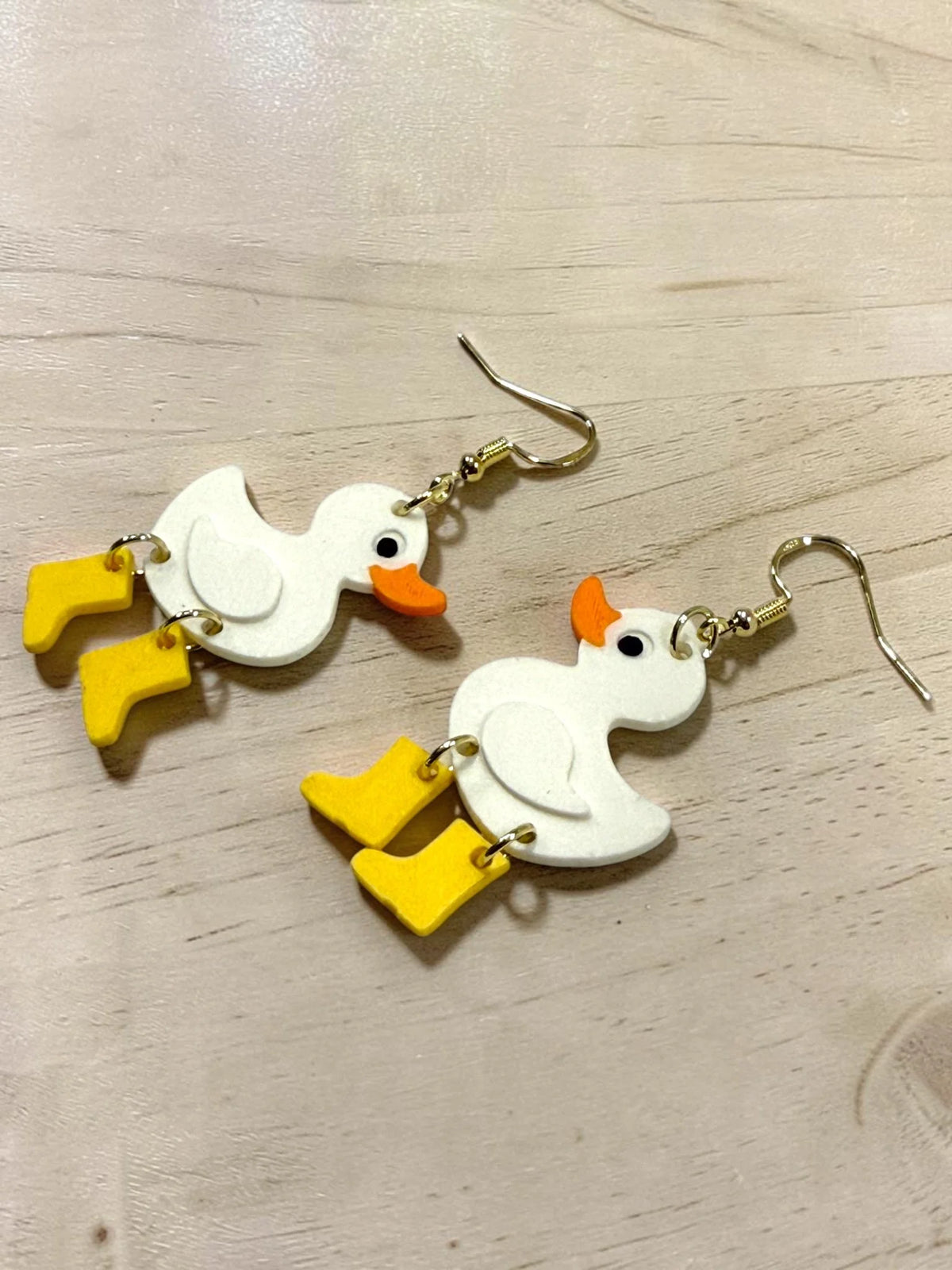 Duck and Boots Earrings, product view 2
