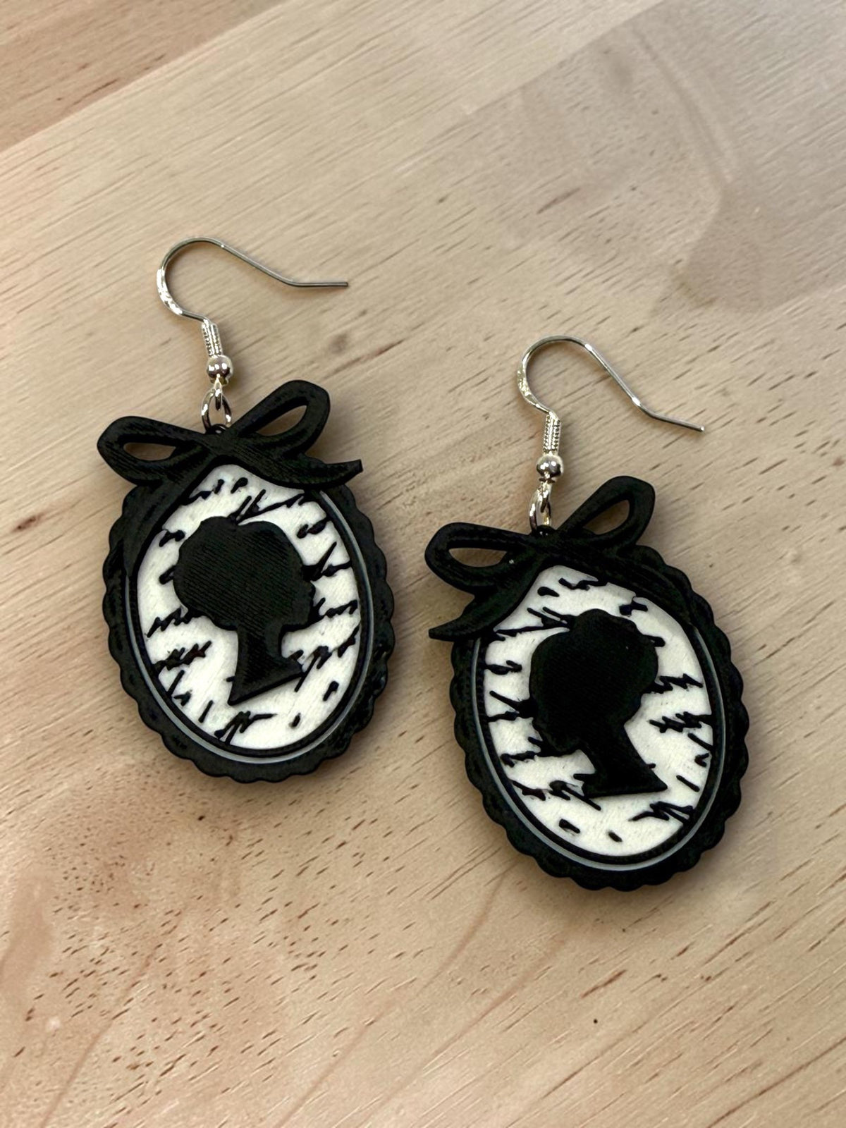 Modern Cameo Earrings, product view 4