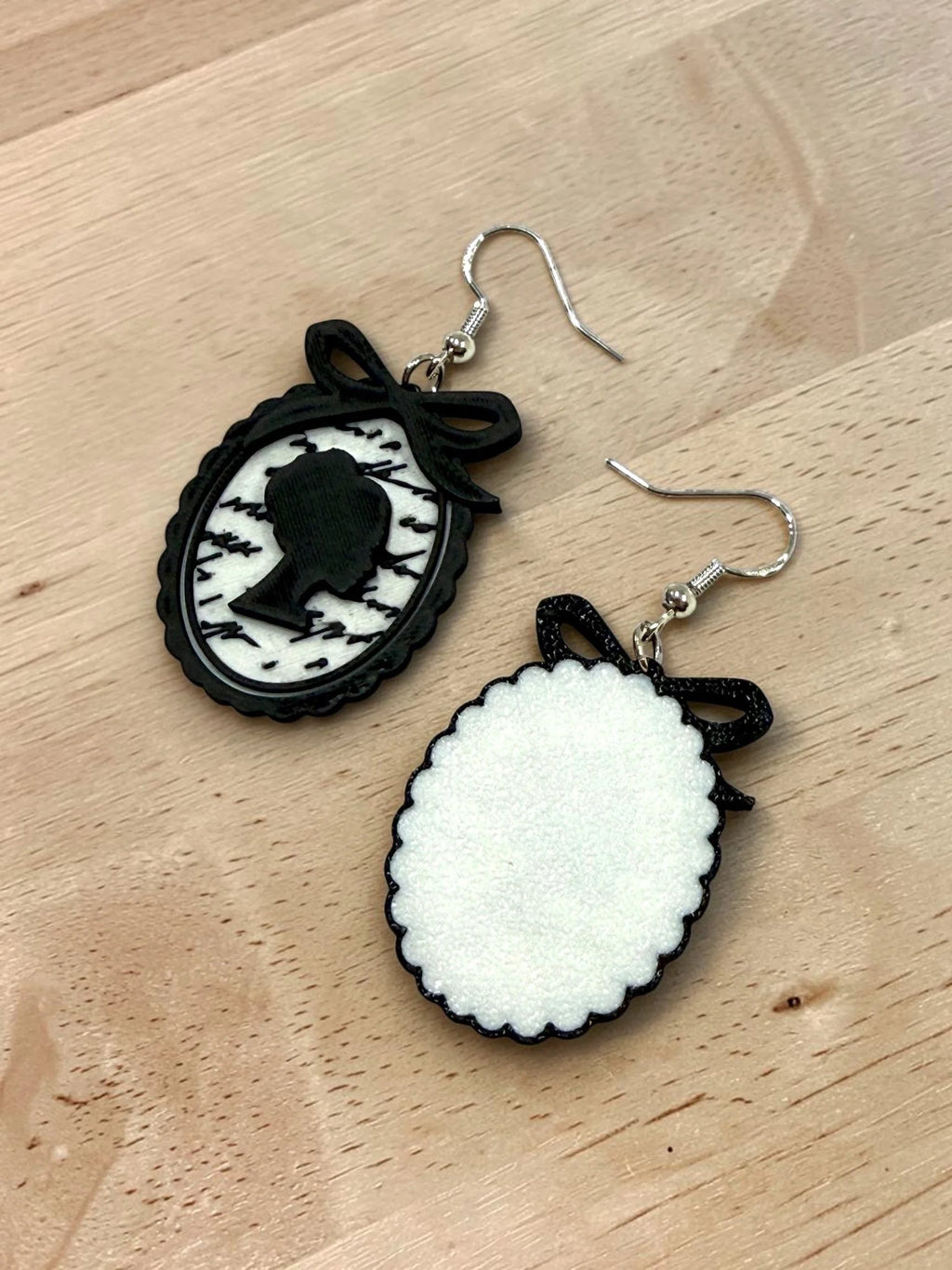 Modern Cameo Earrings, product view 5