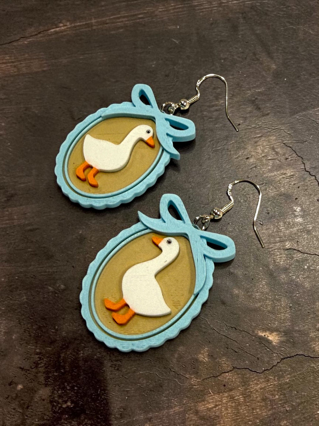 Whimsical Mother Goose Earrings, product view 2