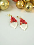 Gnome Hat and Beard Dangles - Red by SMYL Designs