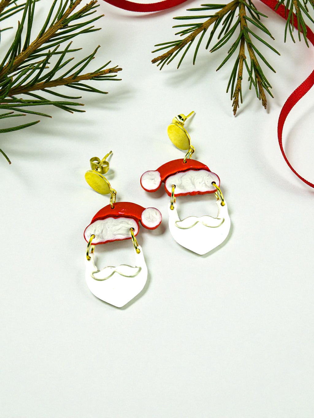 Santa Hat and Beard Dangles, product view 2