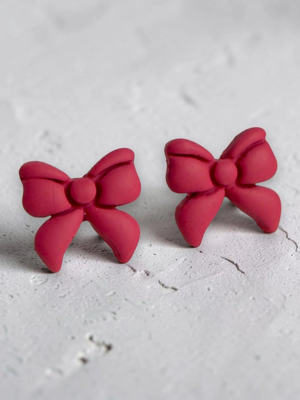 Colorful Bow Stud Earrings, product view 3