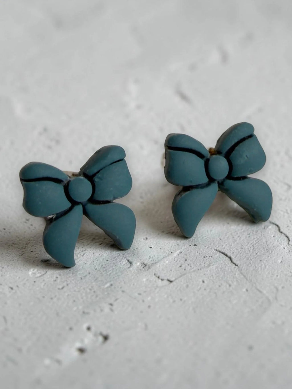 Colorful Bow Stud Earrings, product view 6