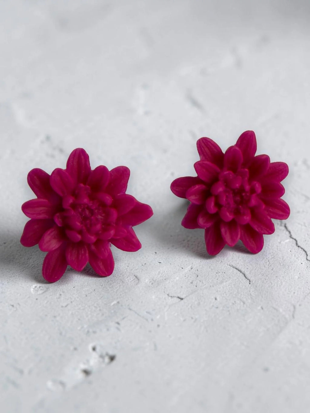 Chrysanthemum Stud Earrings, product view 6