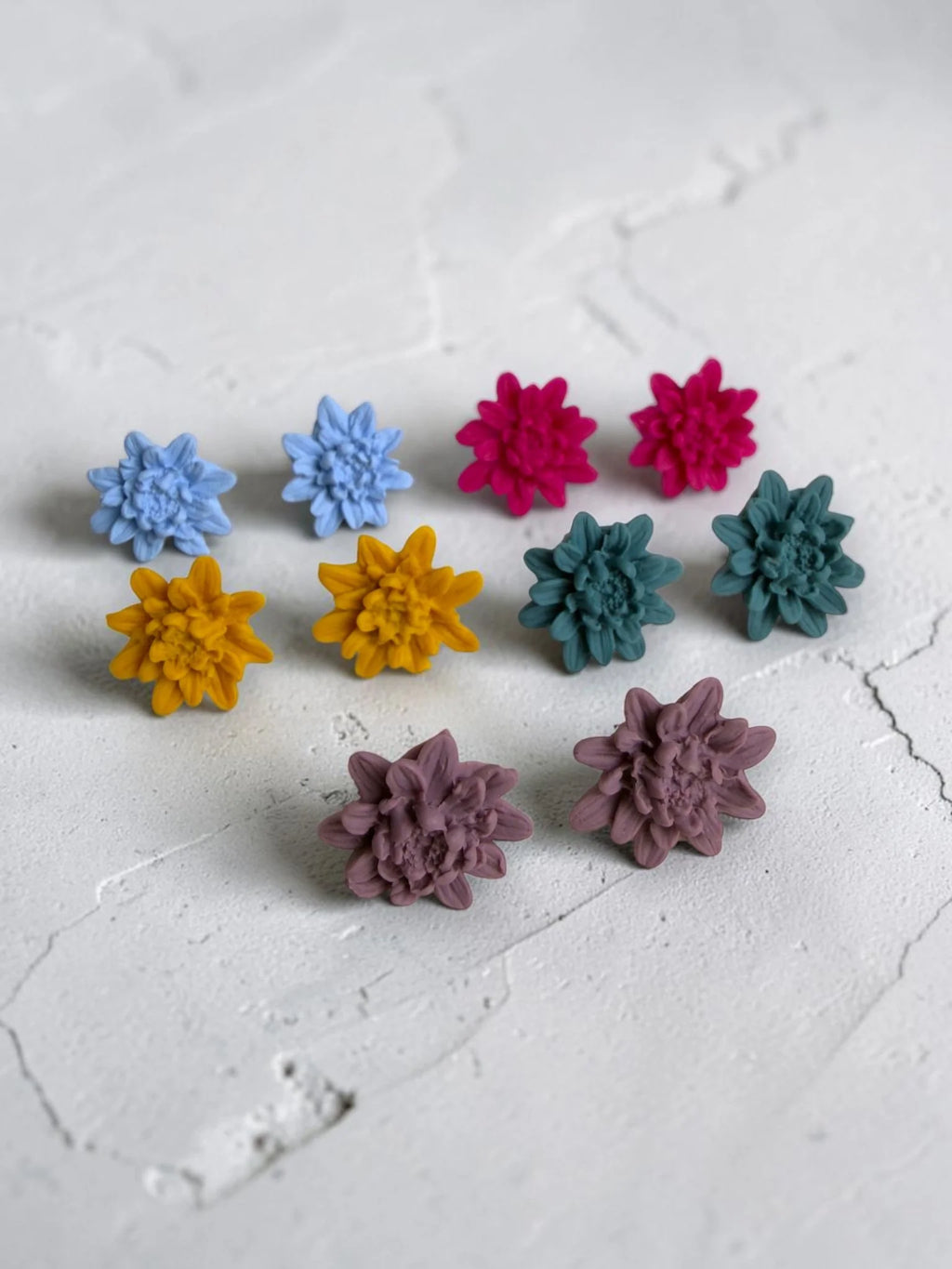 Chrysanthemum Stud Earrings by SMYL Designs