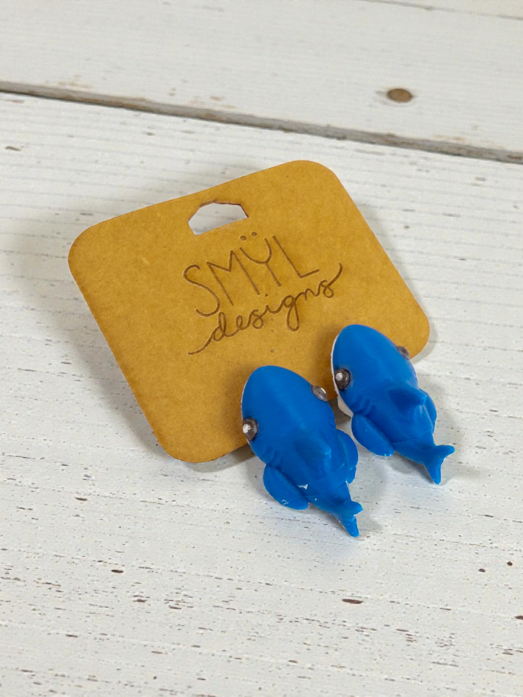 Chomping Shark Earrings by SMYL Designs