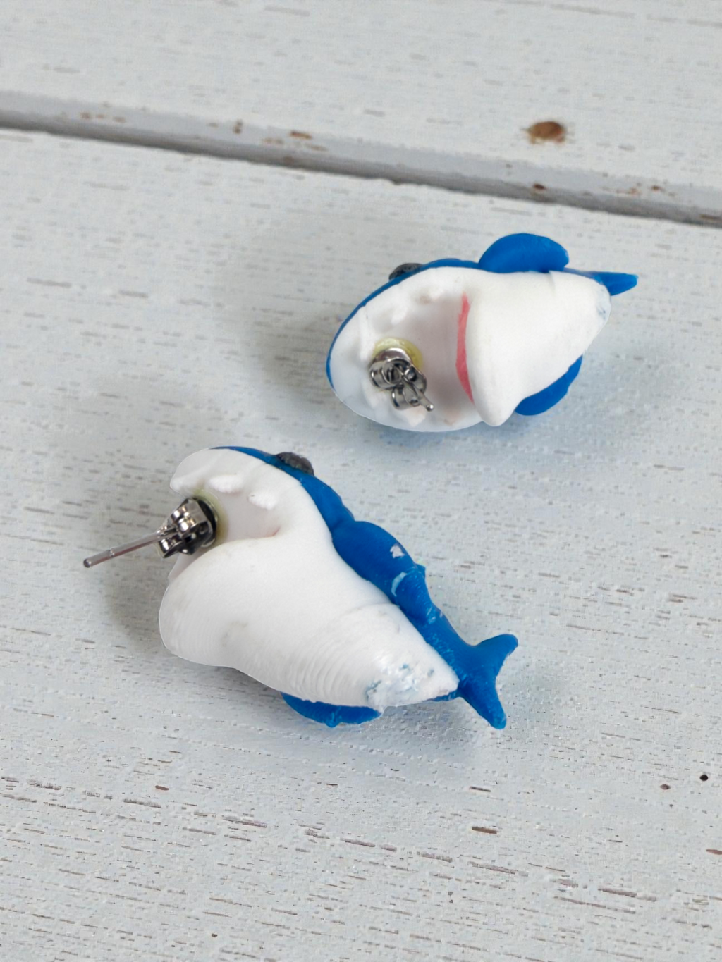 Chomping Shark Earrings, product view 3