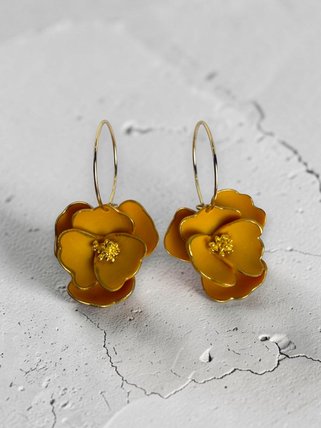 Anemone-Inspired Hoop Earrings, product view 5