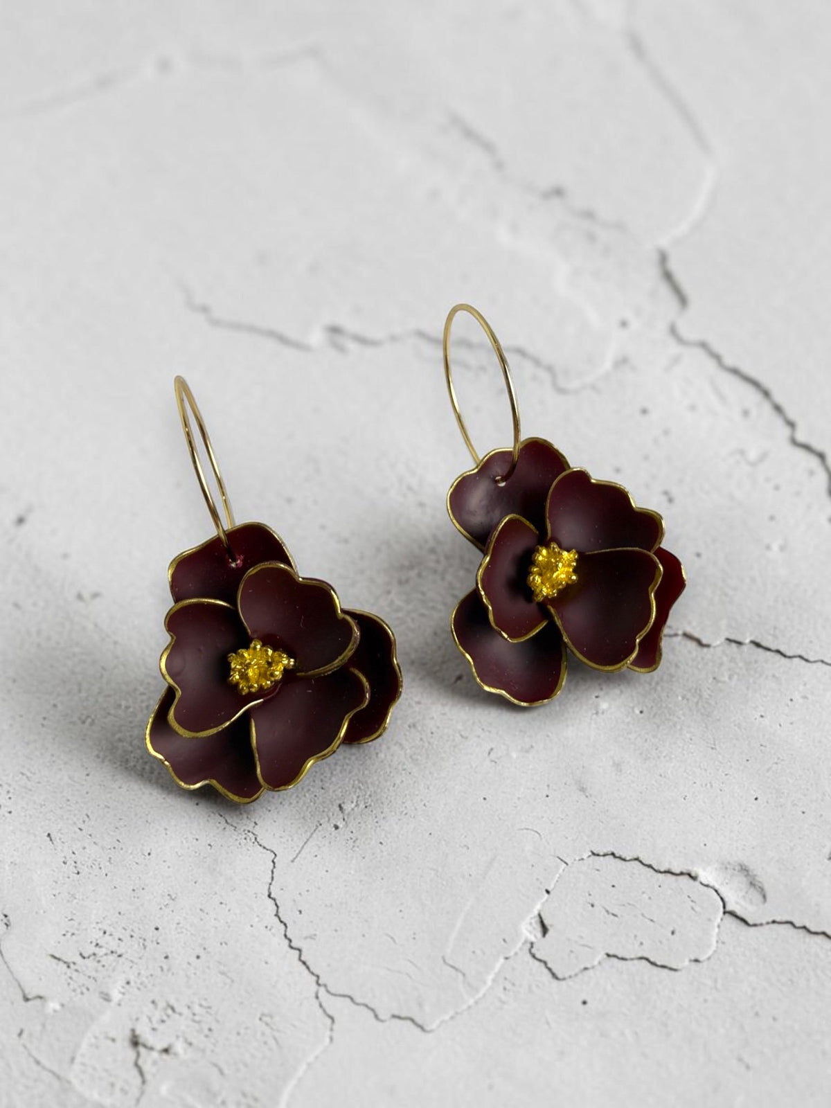 Anemone-Inspired Hoop Earrings, product view 7