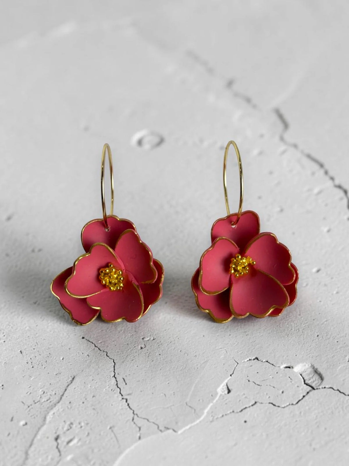 Anemone-Inspired Hoop Earrings, product view 9