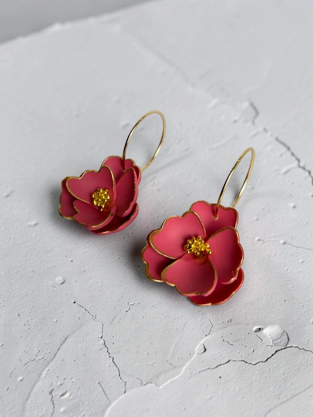 Anemone-Inspired Hoop Earrings, product view 8