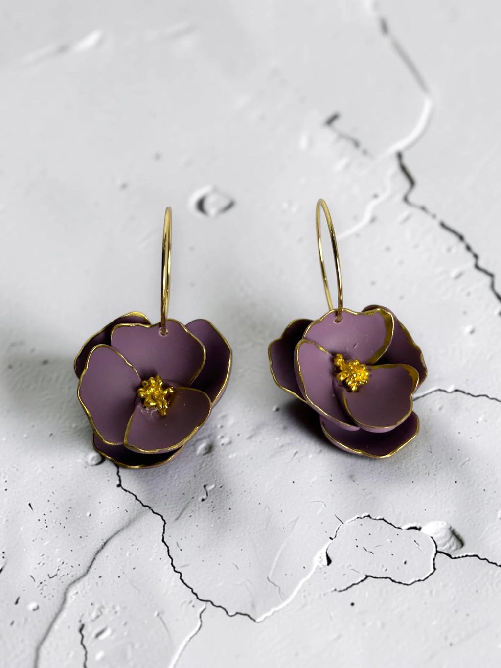 Anemone-Inspired Hoop Earrings, product view 11