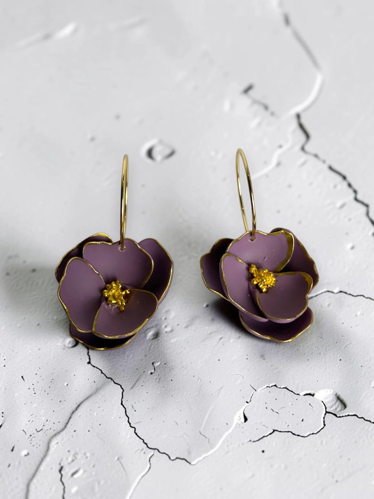 Anemone-Inspired Hoop Earrings, product view 11