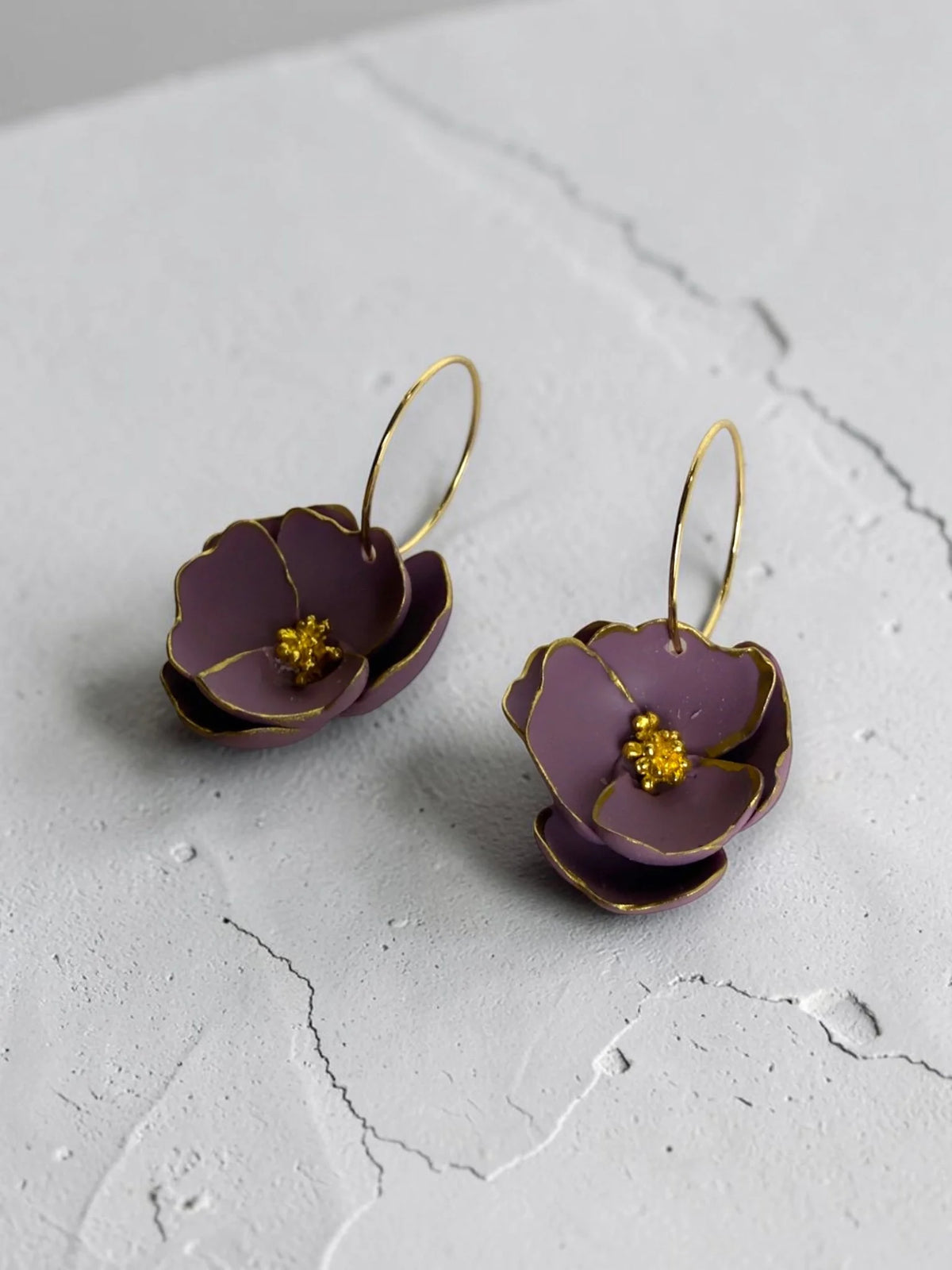 Anemone-Inspired Hoop Earrings, product view 10
