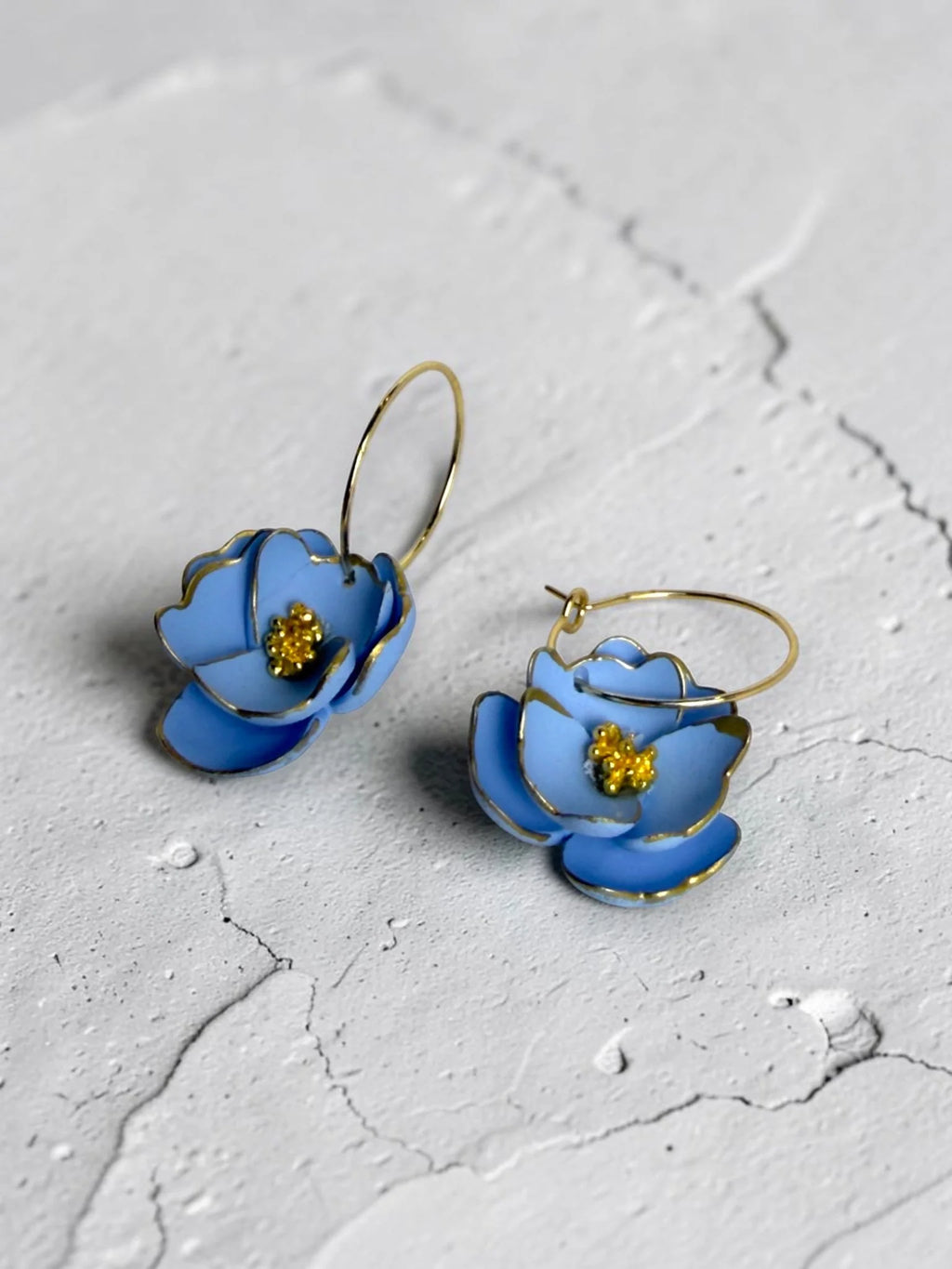 Anemone-Inspired Hoop Earrings, product view 12
