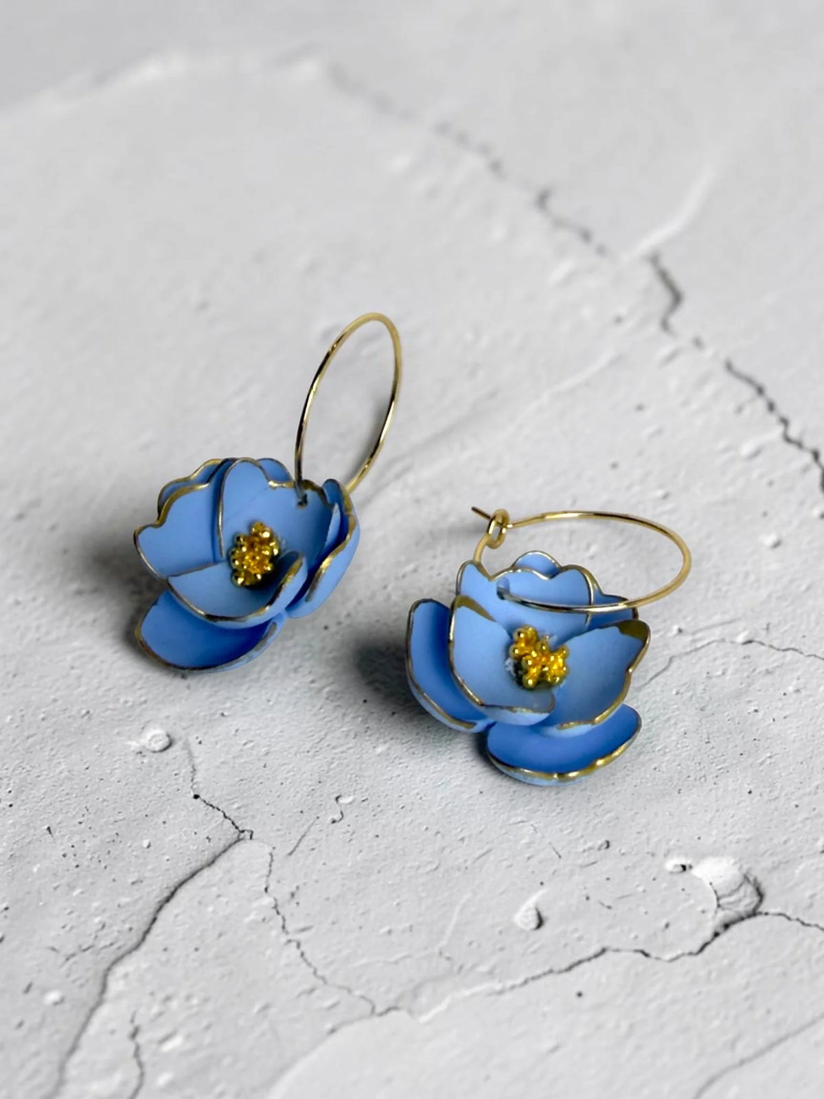 Anemone-Inspired Hoop Earrings, product view 12
