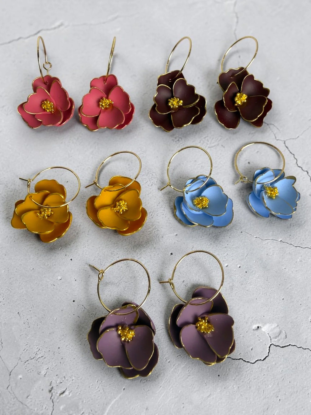 Anemone-Inspired Hoop Earrings, product view 2