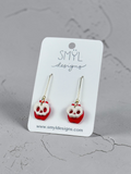 Mini Apple Skull Dangle Earrings by SMYL Designs