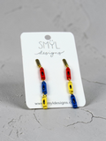 Primary Crayon Dangle Earrings by SMYL Designs