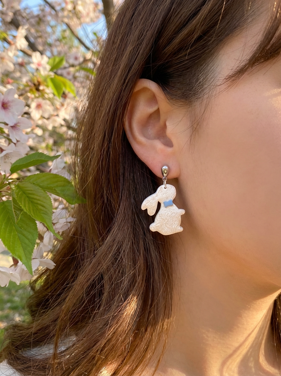 Large Bunny Dangles, product view 6