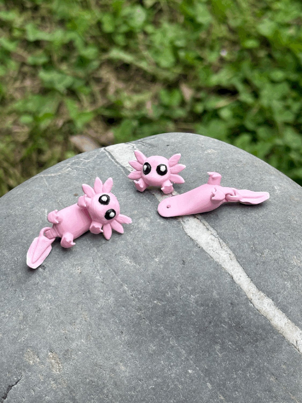 Hanging Axolotl Earrings, product view 2