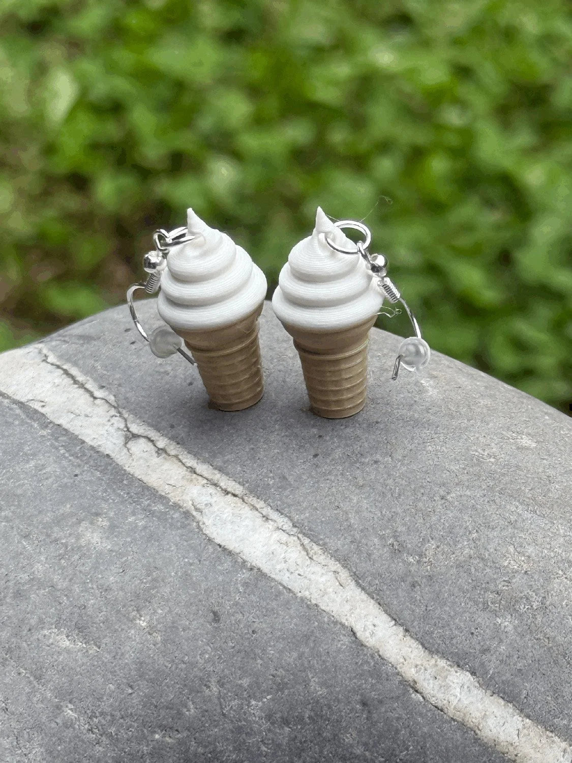 Ice Cream Cone Earrings, product view 4