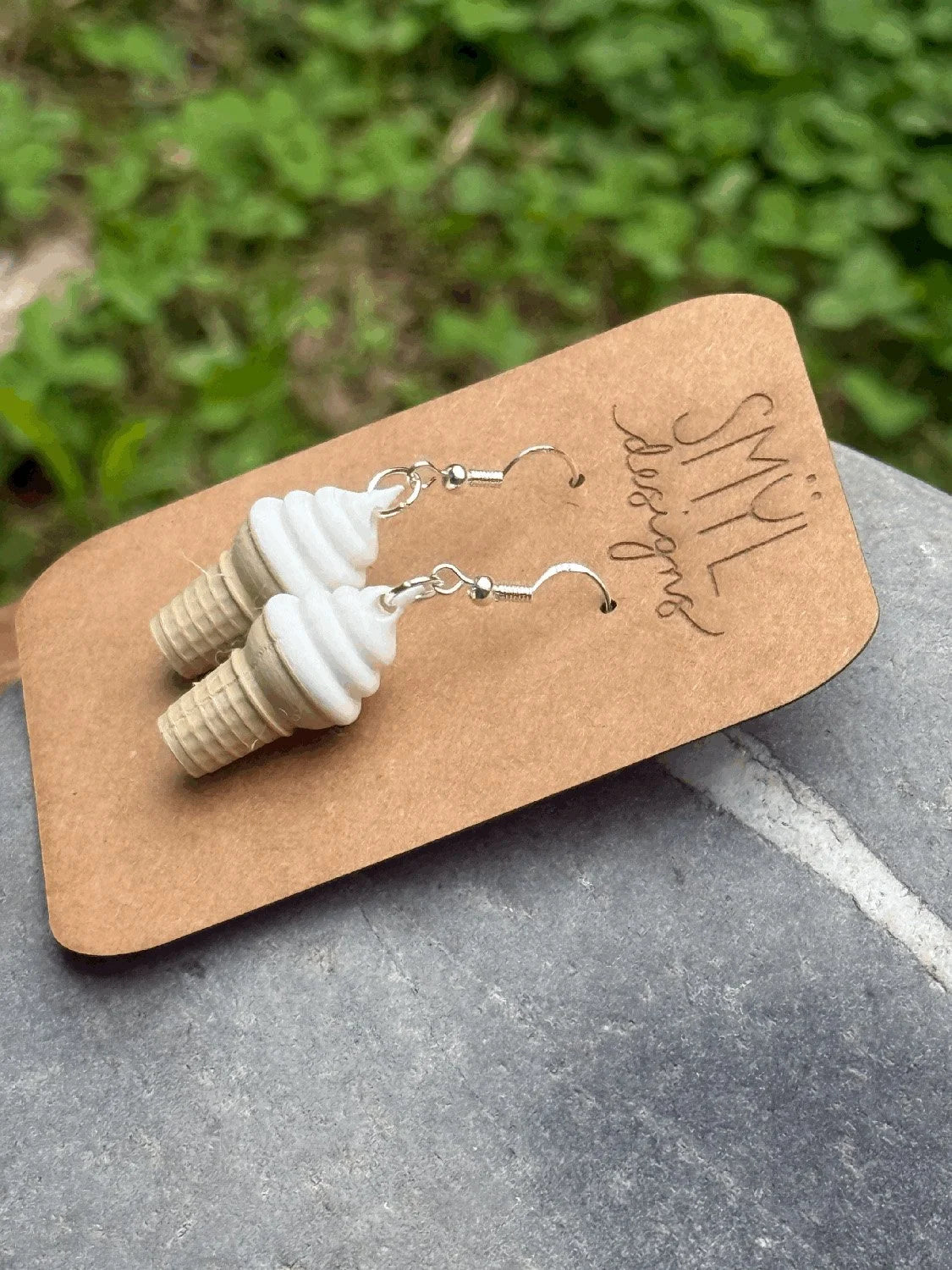 Ice Cream Cone Earrings, product view 2