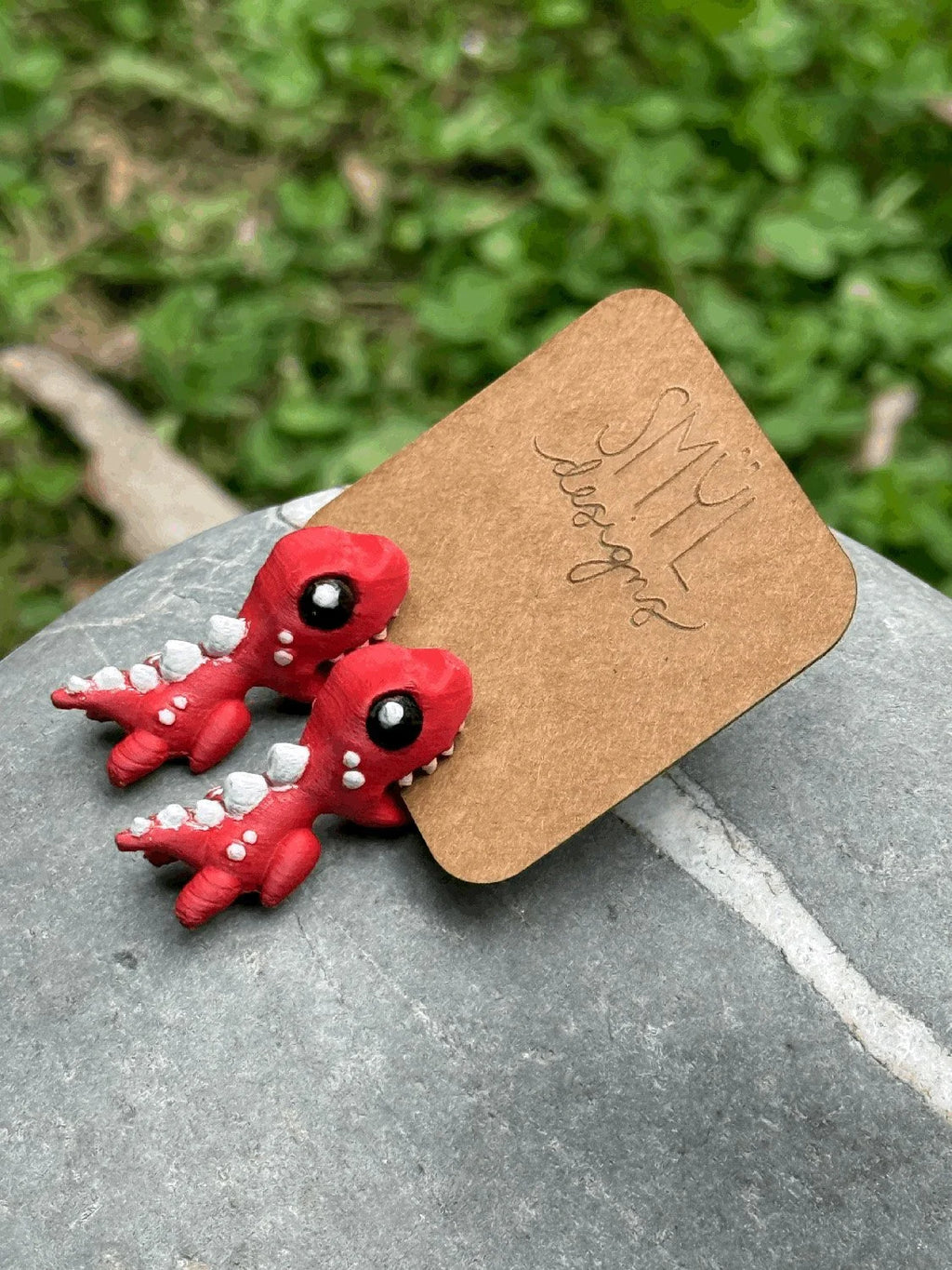 Chomping Dino Earrings by SMYL Designs