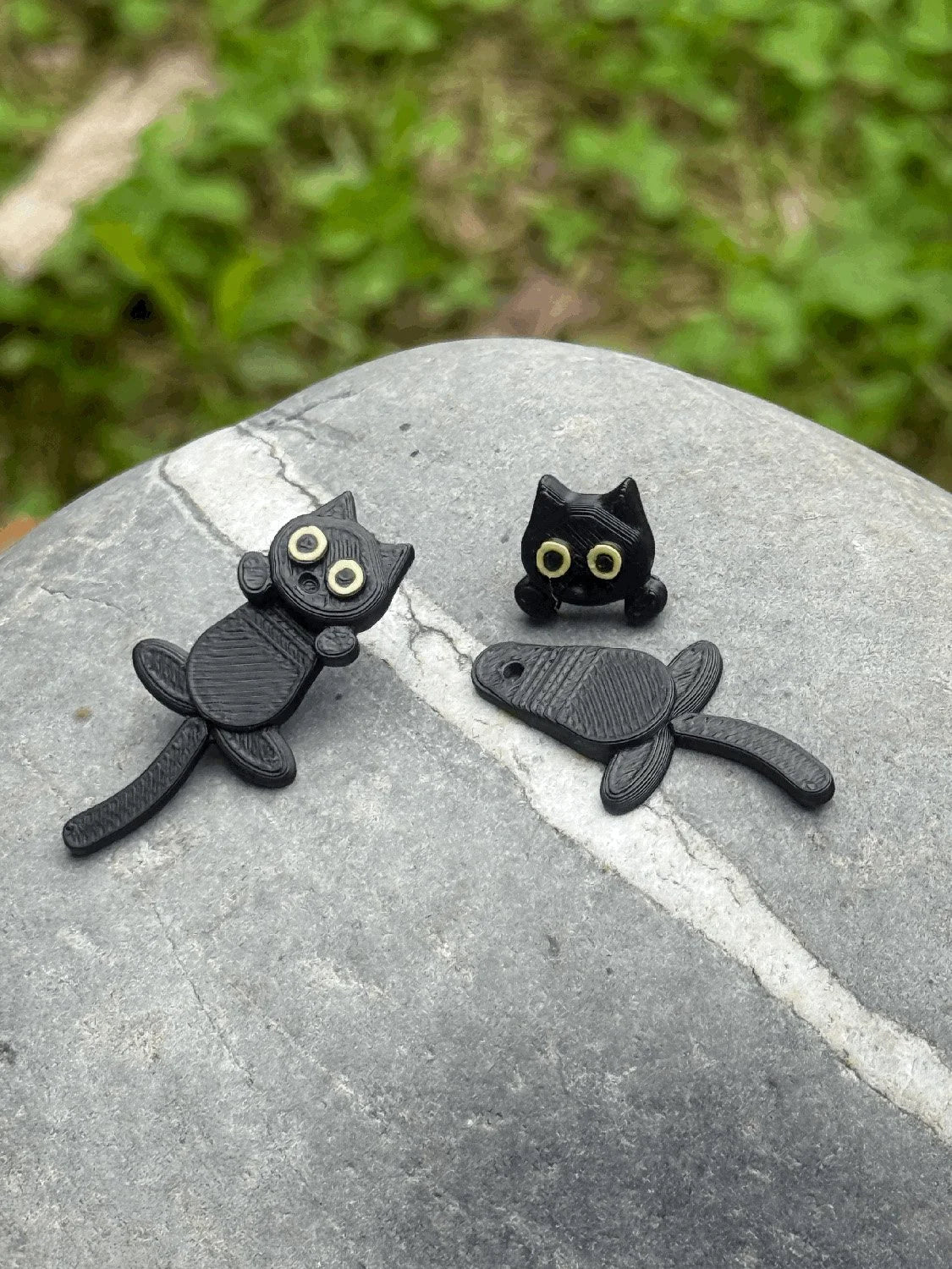 Hanging Cat Earrings, product view 4
