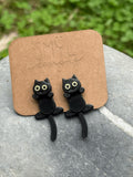 Hanging Cat Earrings by SMYL Designs