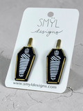 Mummy Coffin Dangle Earrings by SMYL Designs