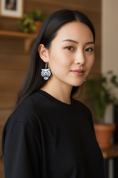 Arlington Tigers - Dangle Earrings, product view 2