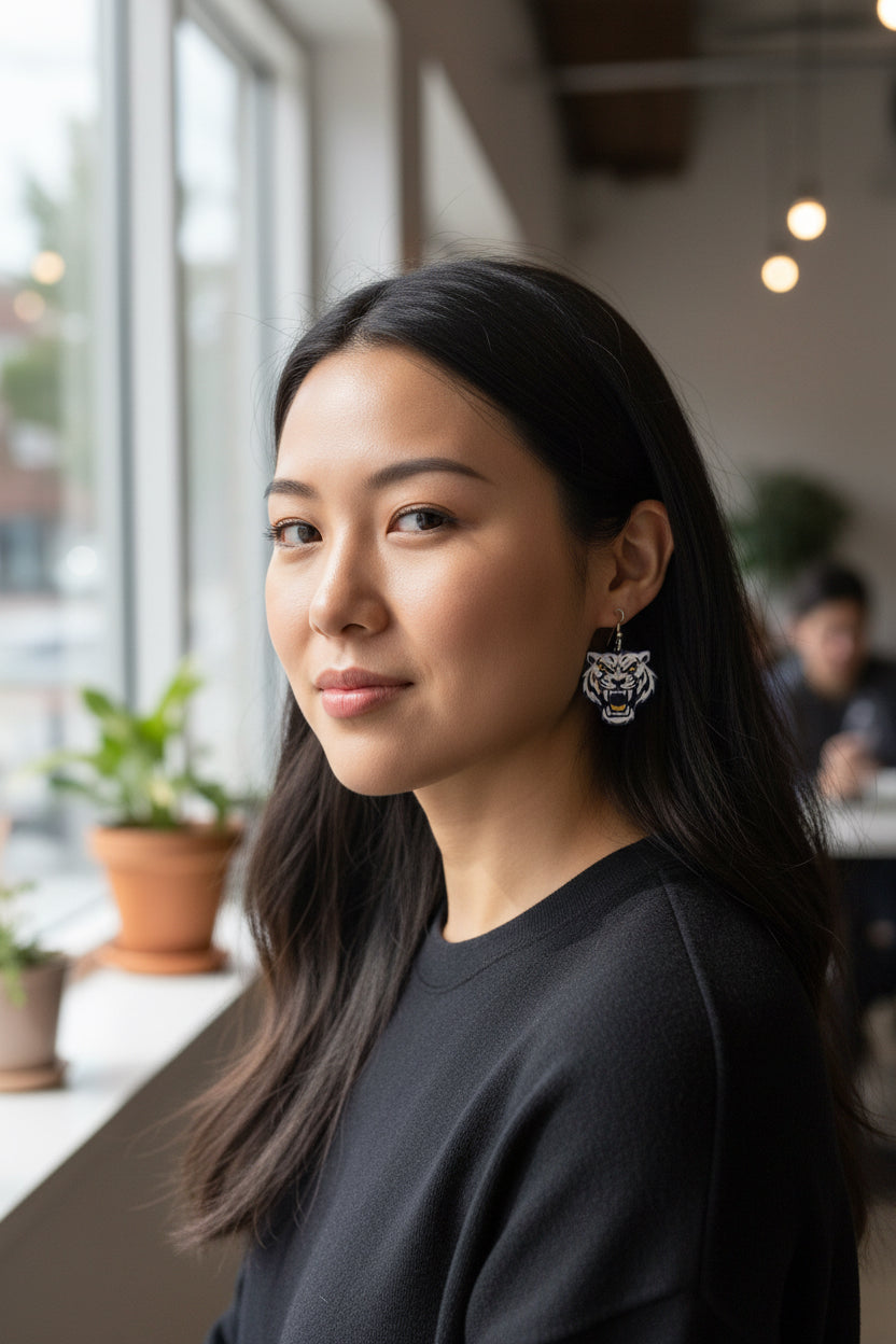 Arlington Tigers - Dangle Earrings, product view 3